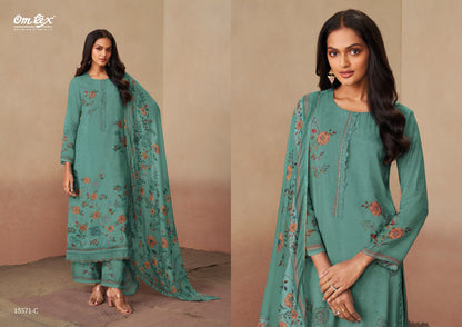 Camerina Omtex Muslin Pant Style Suits Wholesaler Ahmedabad