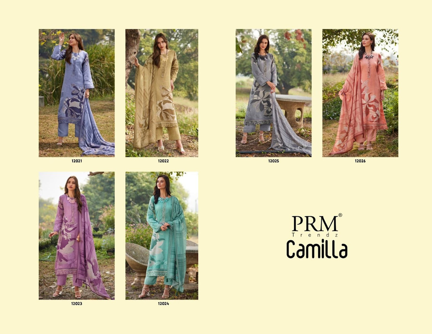 Camilla Prm Trendz Jam Cotton Pant Style Suits Exporter India