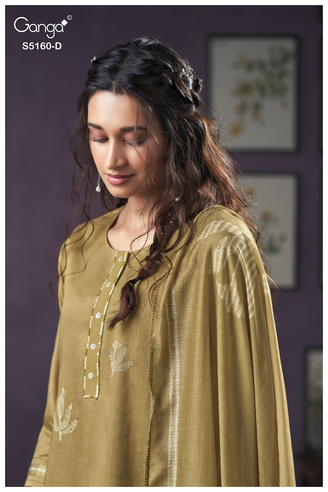 Camilla S5160 Ganga Cotton Satin Pant Style Suits Supplier Gujarat