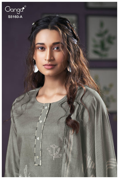 Camilla S5160 Ganga Cotton Satin Pant Style Suits Supplier Gujarat