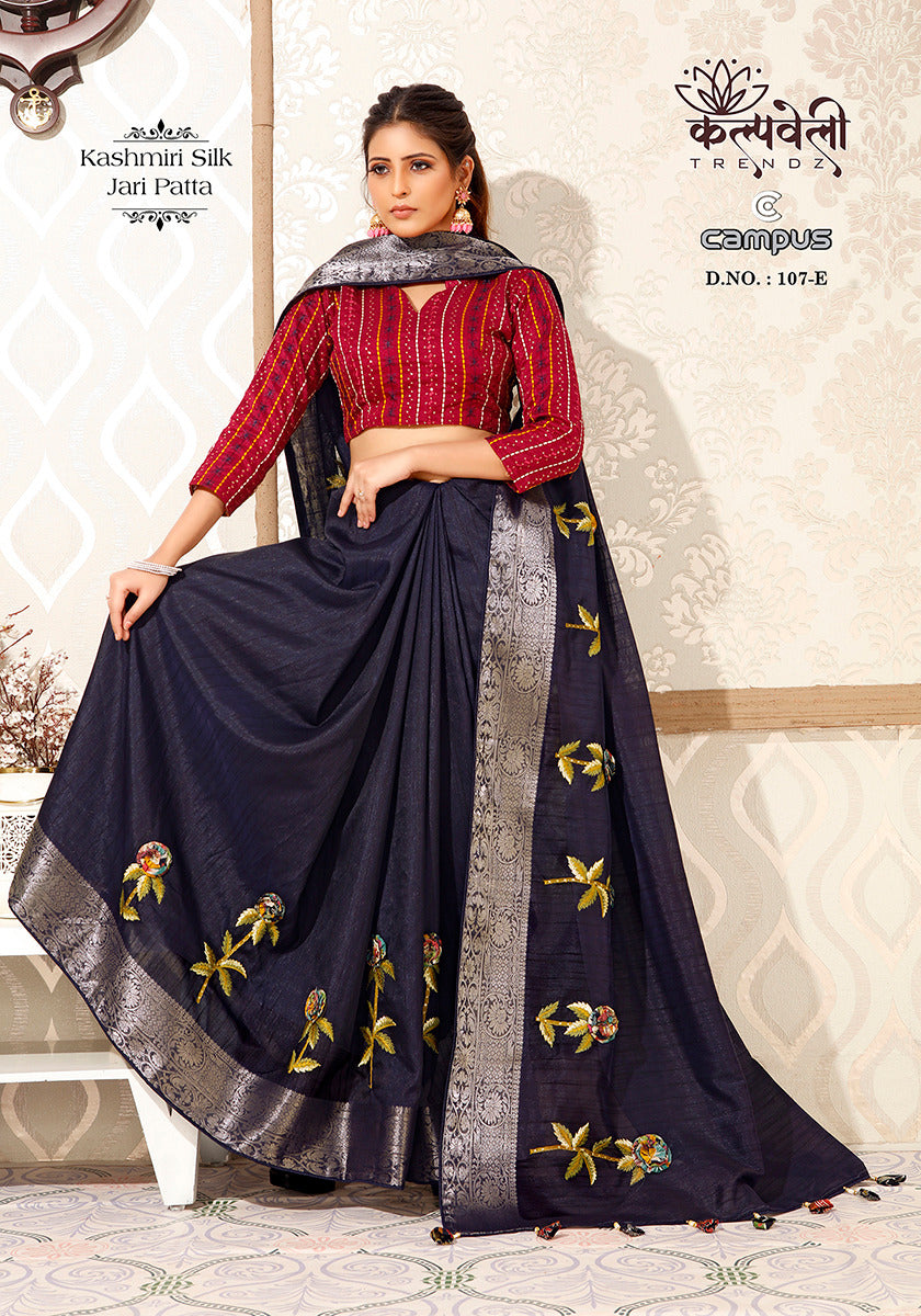 Campus 107 Kalpveli Kashmiri Silk Sarees