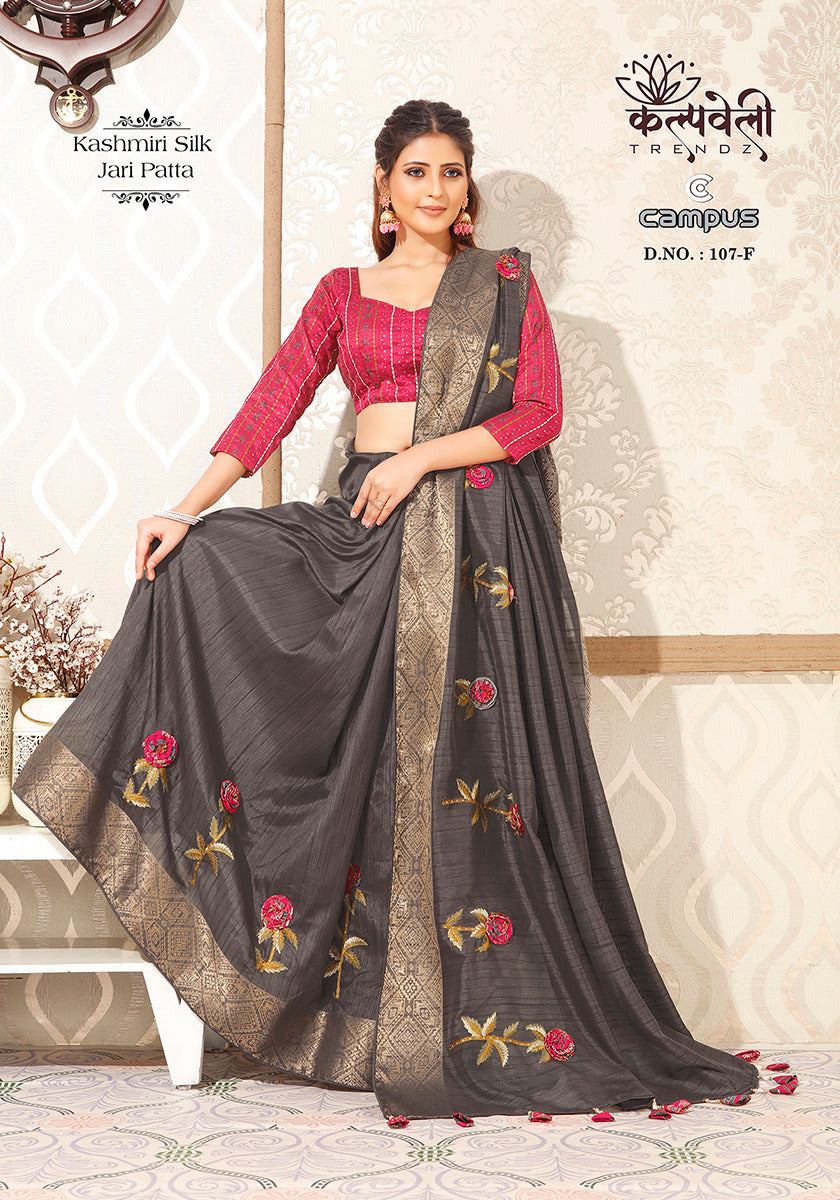 Campus 107 Kalpveli Kashmiri Silk Sarees