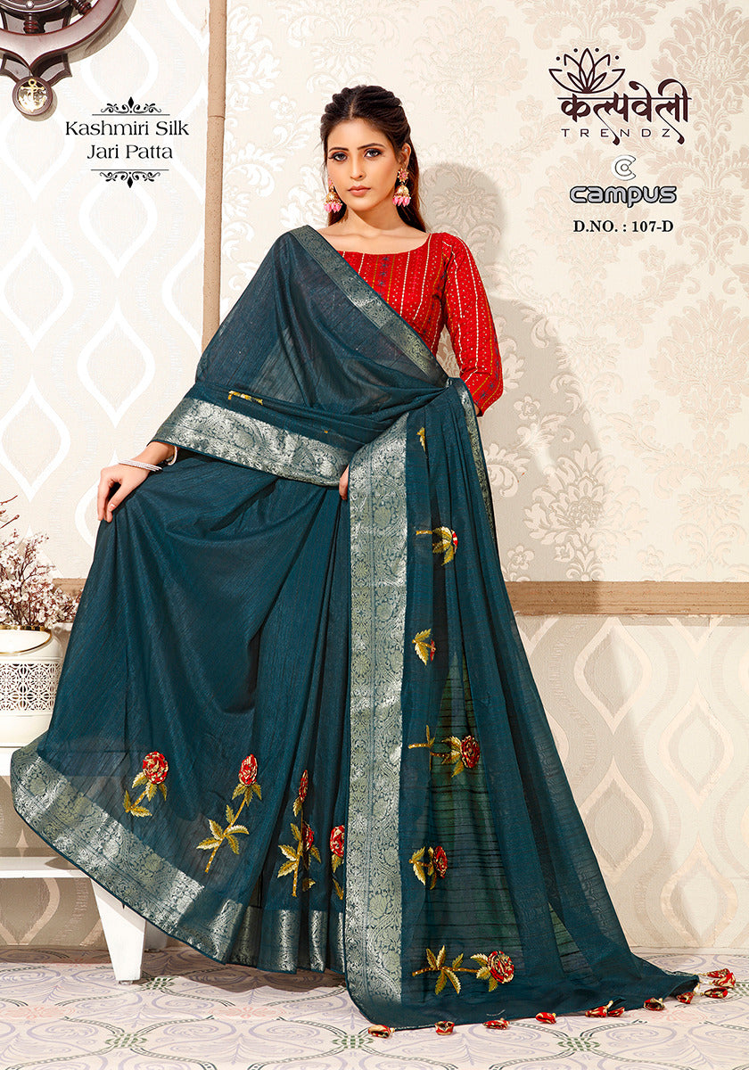 Campus 107 Kalpveli Kashmiri Silk Sarees