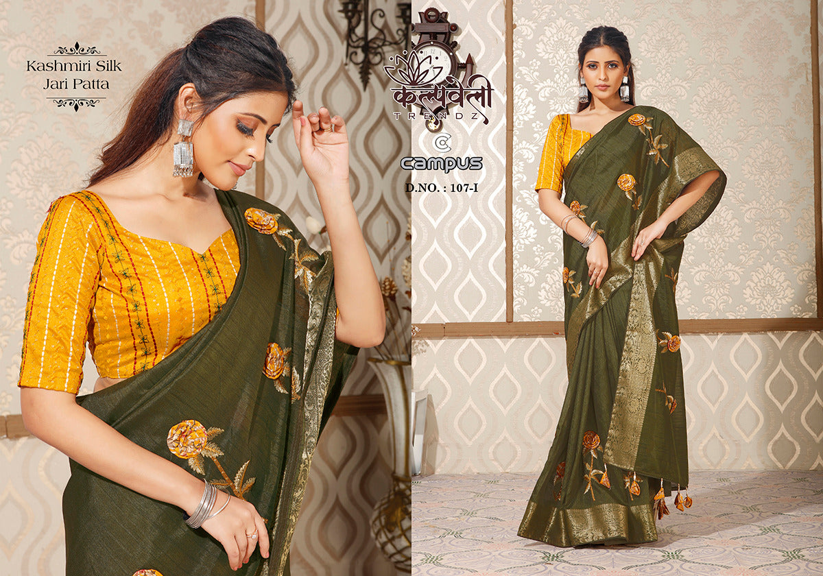 Campus 107 Kalpveli Kashmiri Silk Sarees