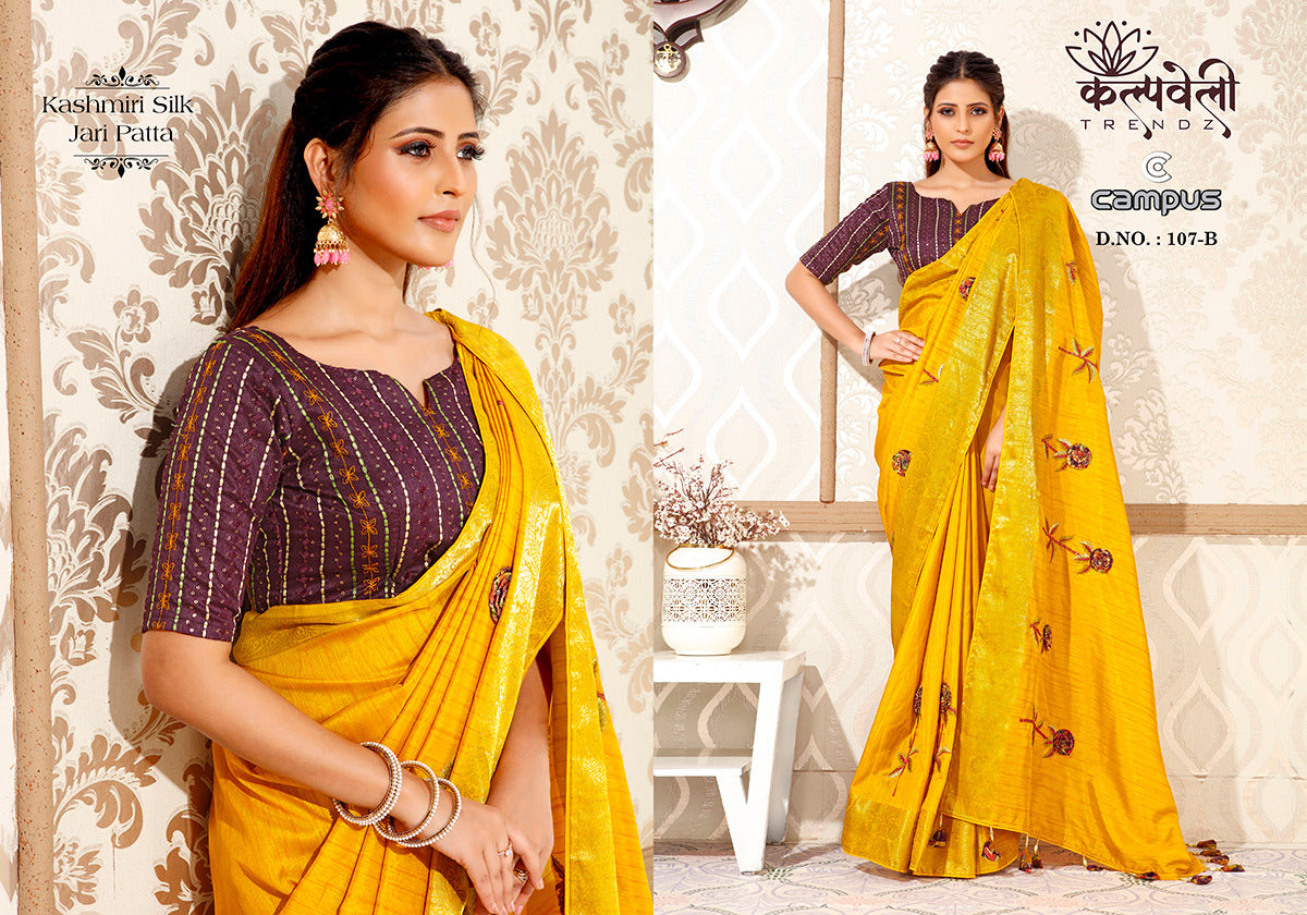 Campus 107 Kalpveli Kashmiri Silk Sarees