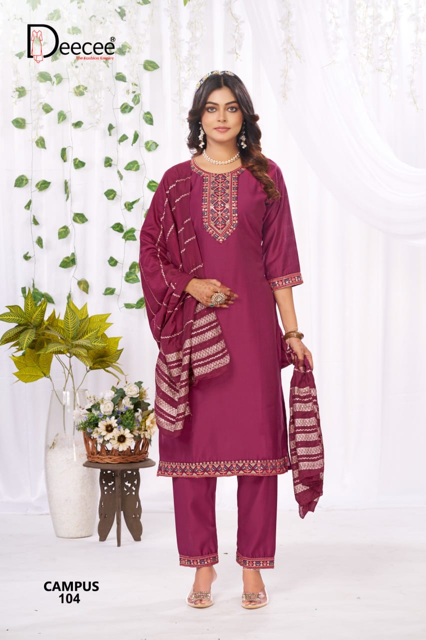 Campus Deecee Vatican Readymade Pant Style Suits Wholesale Price