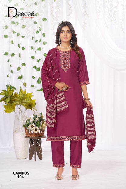 Campus Deecee Vatican Readymade Pant Style Suits Wholesale Price