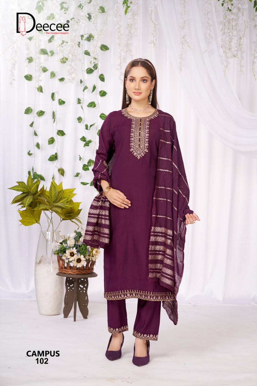 Campus Deecee Vatican Readymade Pant Style Suits Wholesale Price