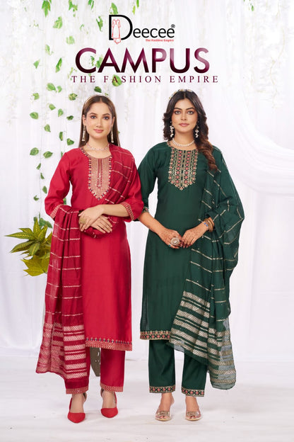 Campus Deecee Vatican Readymade Pant Style Suits Wholesale Price