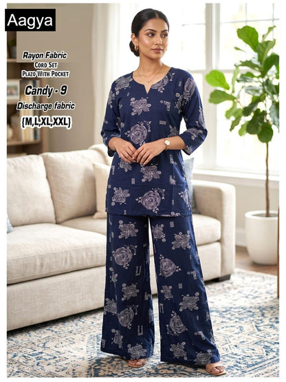 Candy Aagya Rayon Co Ord Set Wholesale Price
