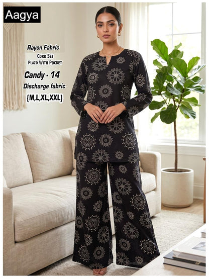 Candy Aagya Rayon Co Ord Set Wholesale Price