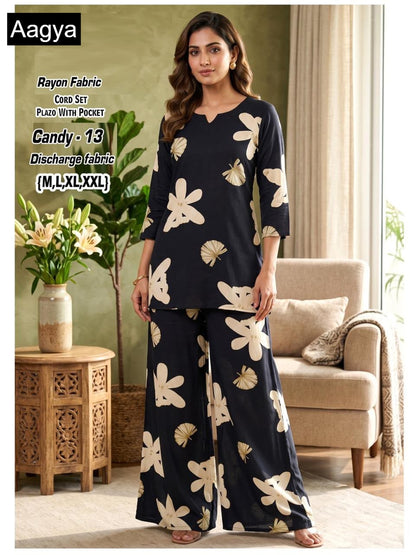 Candy Aagya Rayon Co Ord Set Wholesale Price