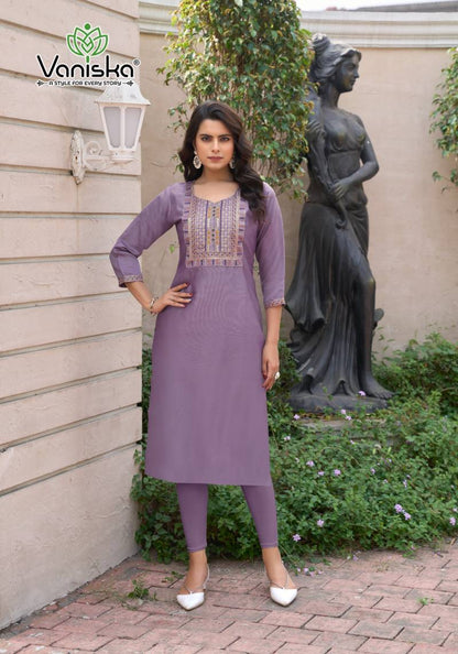 Candy Crush Vol 1 Vaniska Vichitra Straight Cut Kurtis Manufacturer India