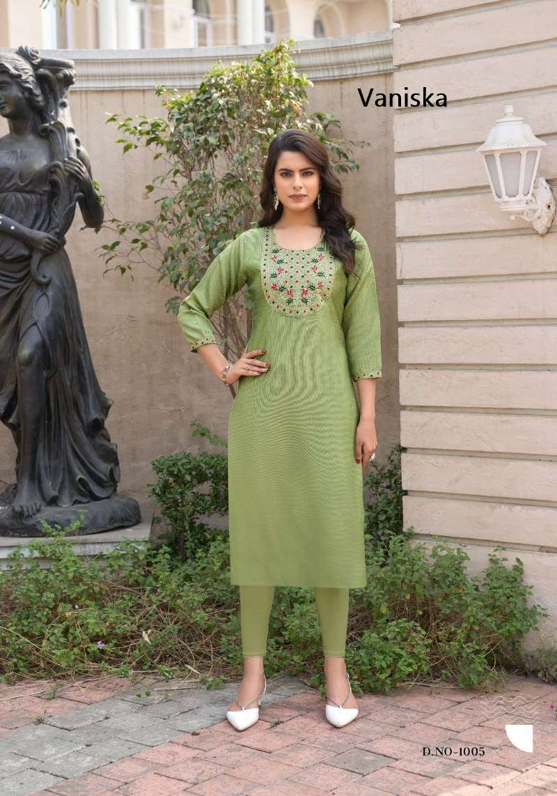 Candy Crush Vol 1 Vaniska Vichitra Straight Cut Kurtis Manufacturer India