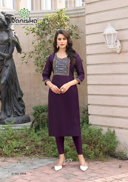 Candy Crush Vol 1 Vaniska Vichitra Straight Cut Kurtis Manufacturer India