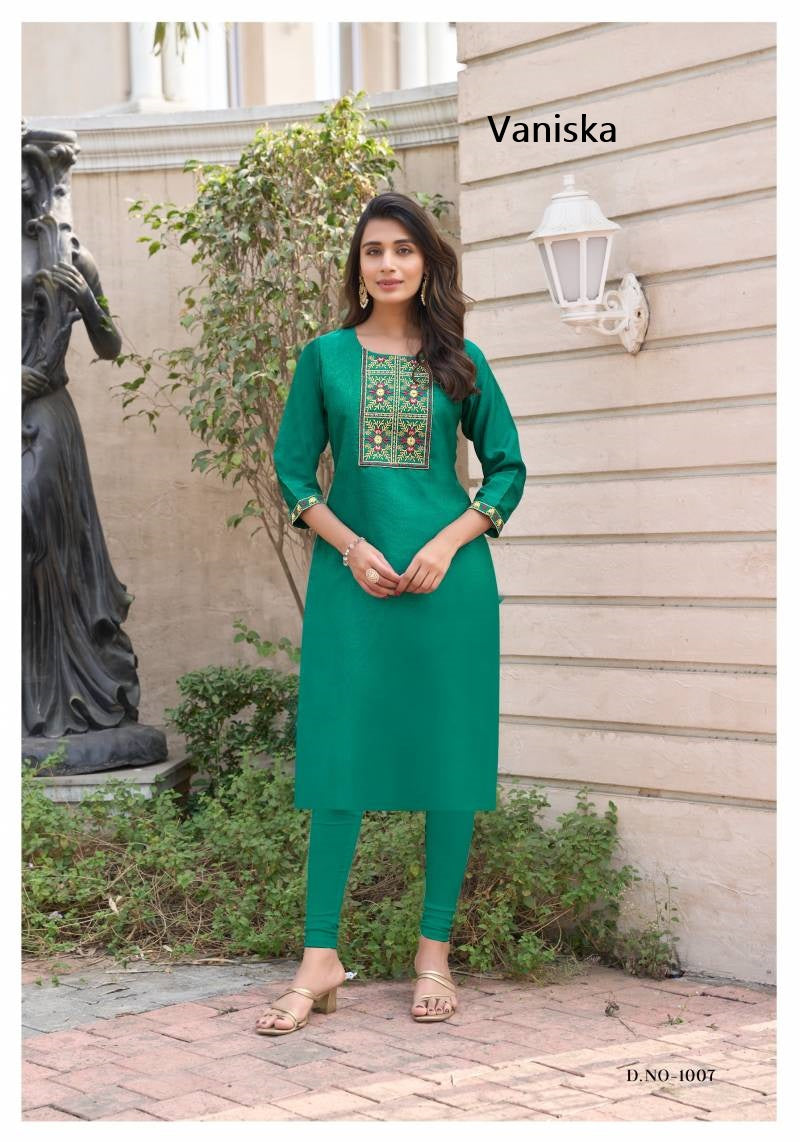 Candy Crush Vol 1 Vaniska Vichitra Straight Cut Kurtis Manufacturer India