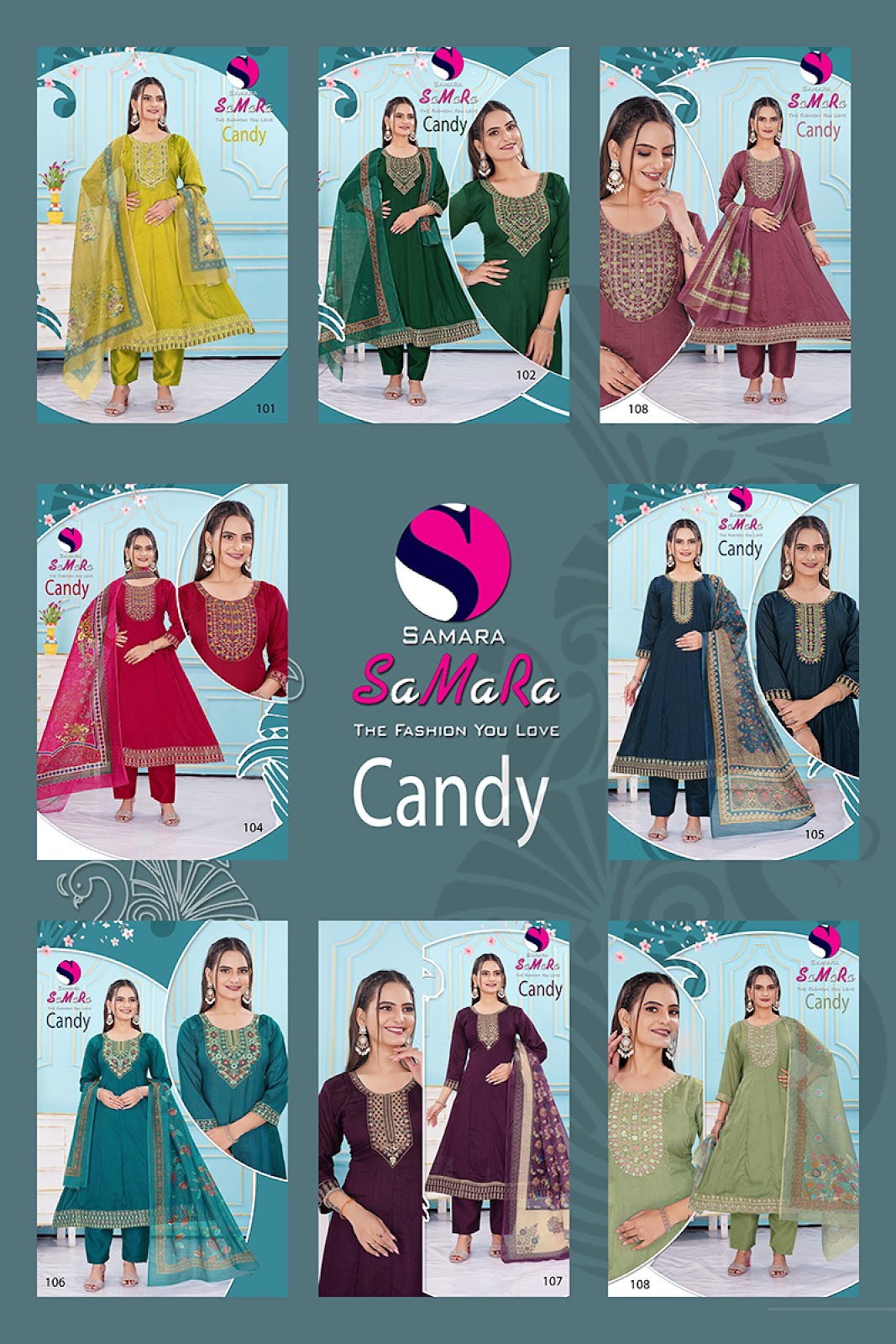 Candy Samara Vichitra Readymade Pant Style Suits Supplier Gujarat
