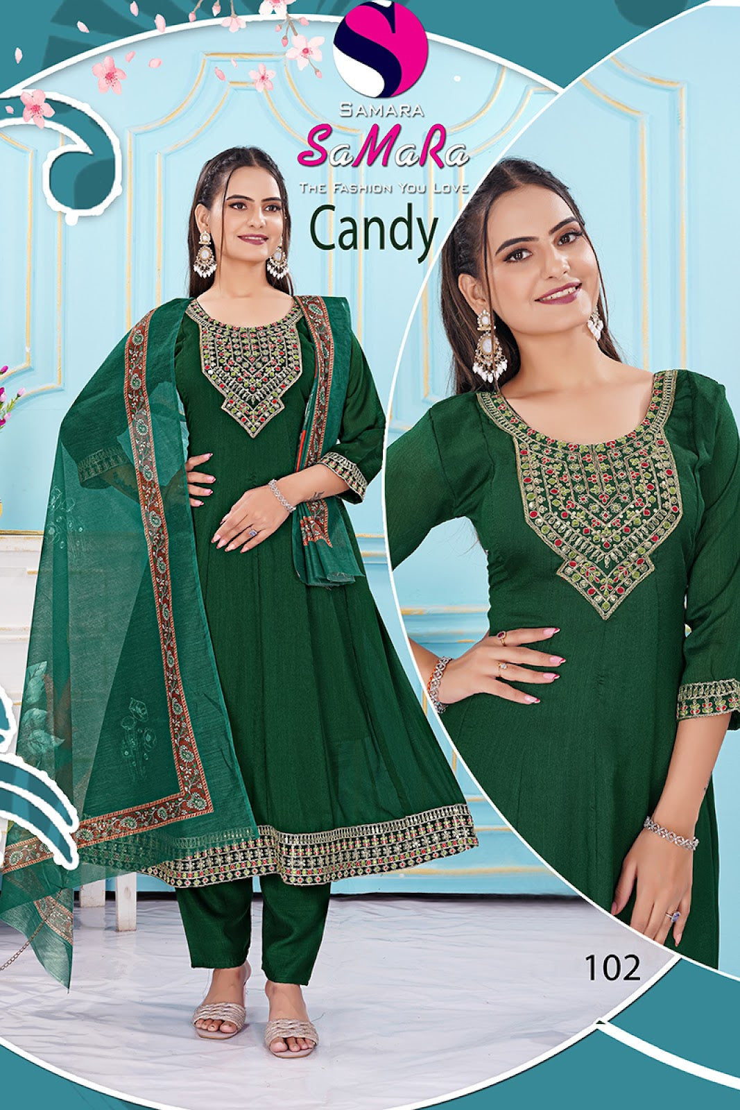 Candy Samara Vichitra Readymade Pant Style Suits Supplier Gujarat