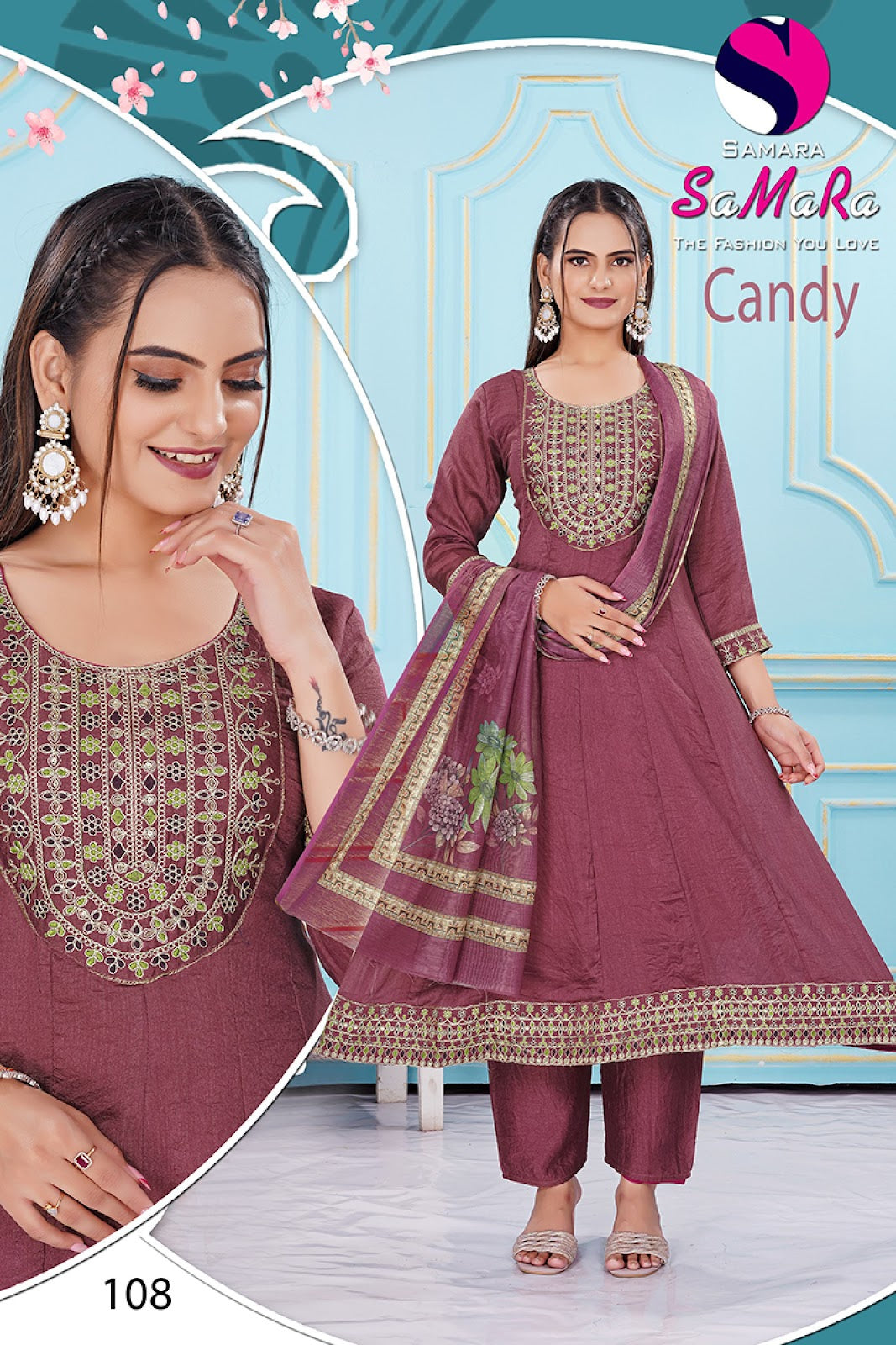 Candy Samara Vichitra Readymade Pant Style Suits Supplier Gujarat
