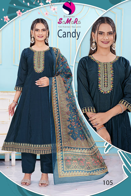 Candy Samara Vichitra Readymade Pant Style Suits Supplier Gujarat