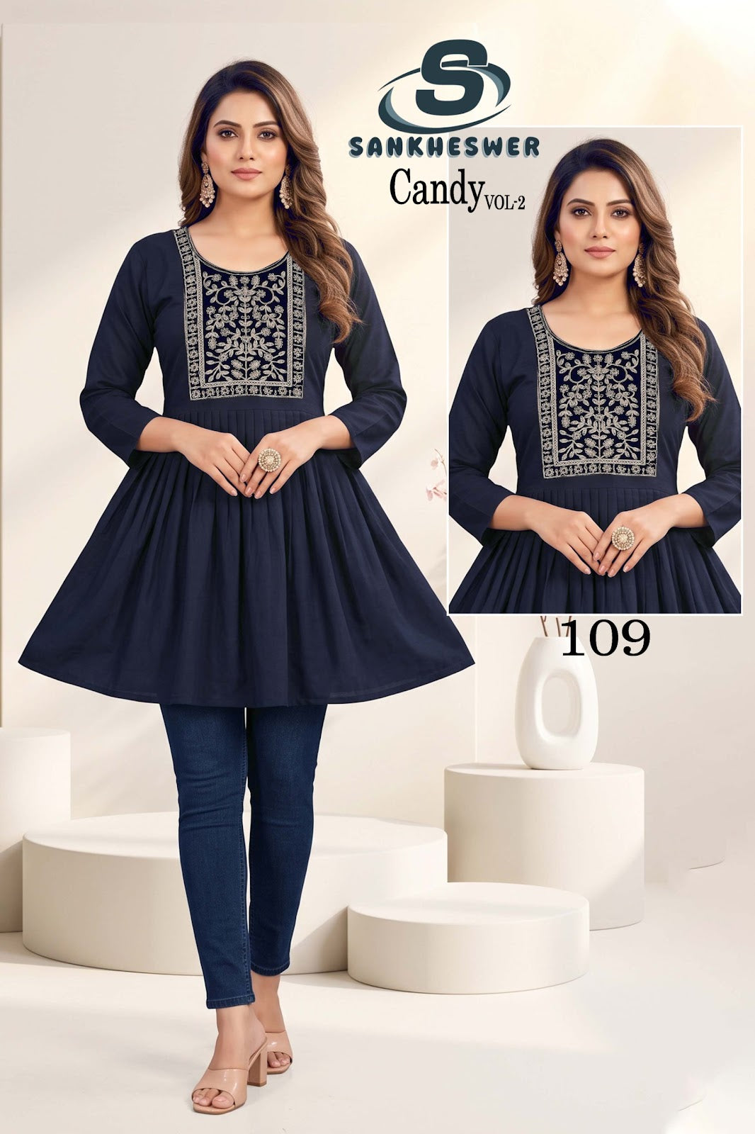 Candy Vol 2 Sankheswer Vertican Fancy Tops Wholesale Price