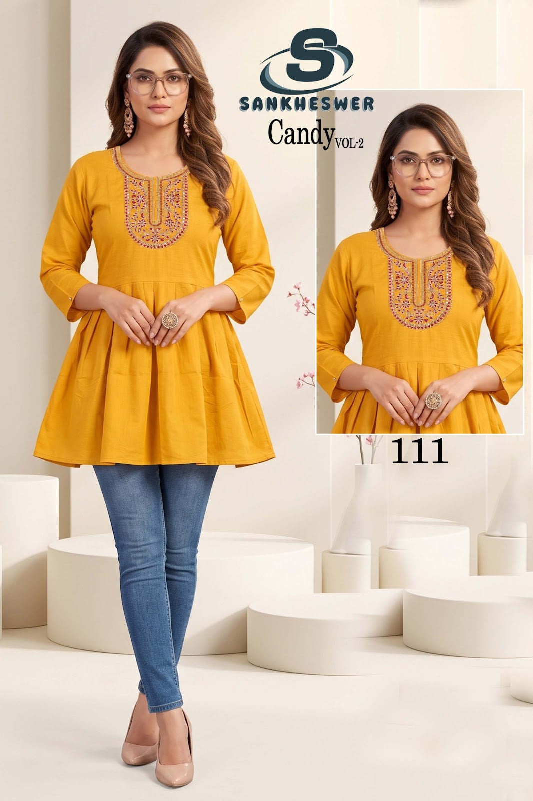 Candy Vol 2 Sankheswer Vertican Fancy Tops Wholesale Price