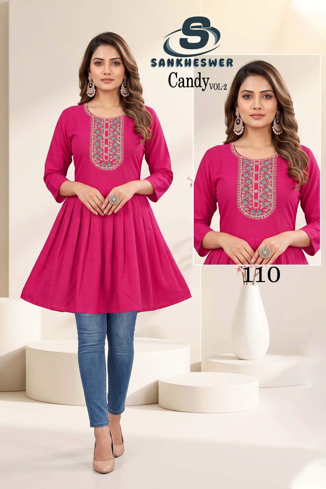 Candy Vol 2 Sankheswer Vertican Fancy Tops Wholesale Price