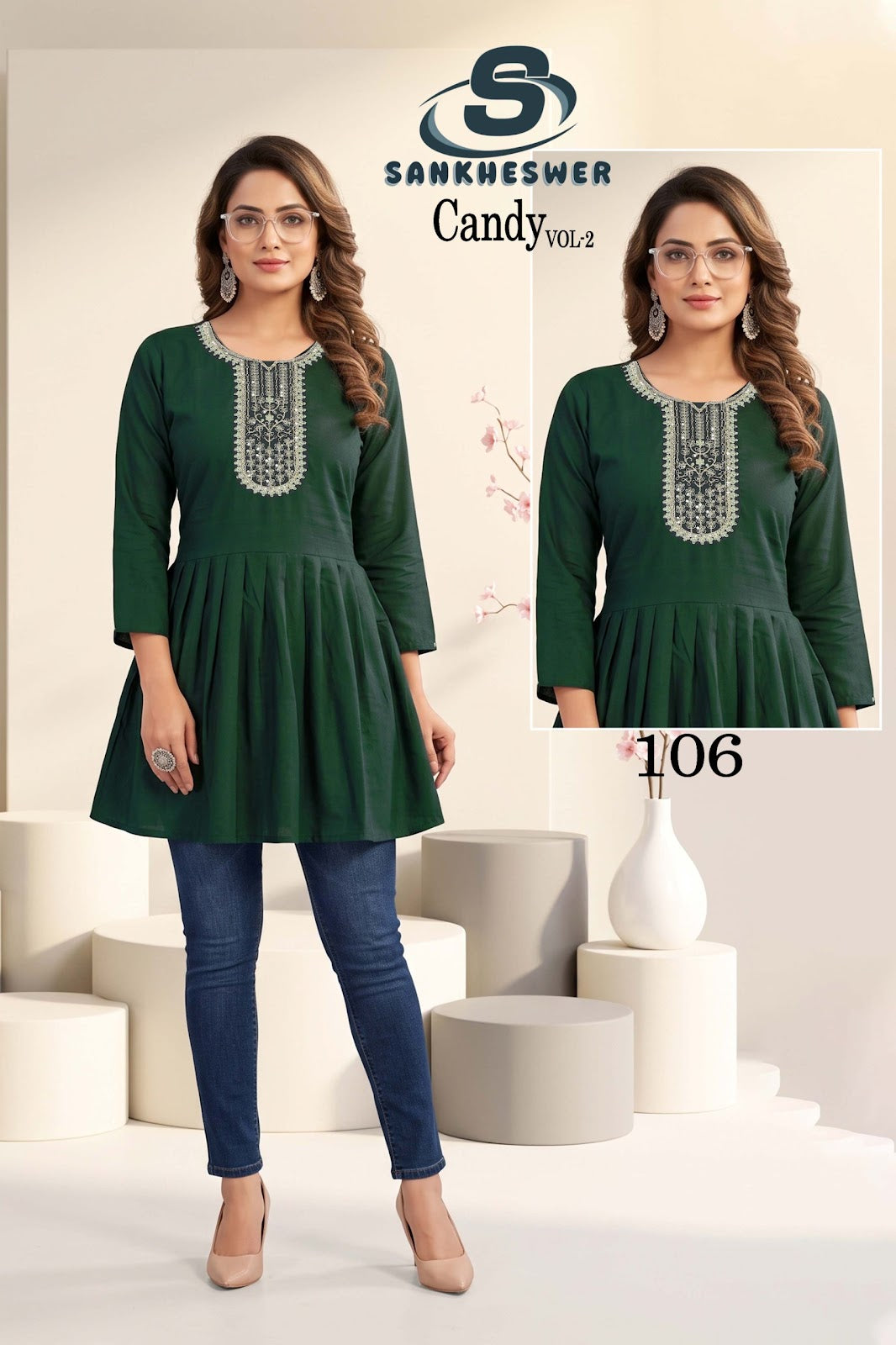 Candy Vol 2 Sankheswer Vertican Fancy Tops Wholesale Price