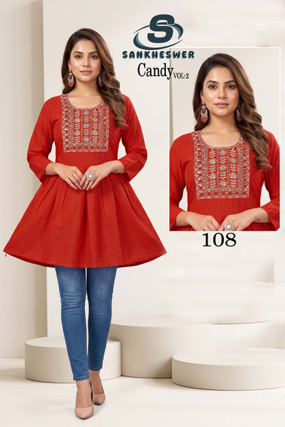 Candy Vol 2 Sankheswer Vertican Fancy Tops Wholesale Price