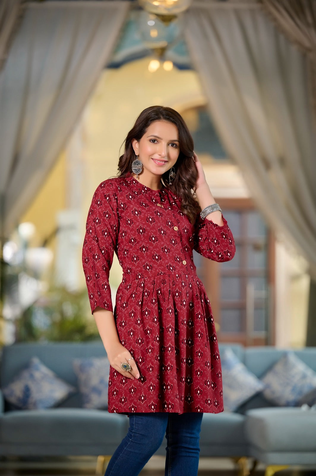 Candy Vol 8 Rangmaya Rayon Fancy Tops Supplier Gujarat