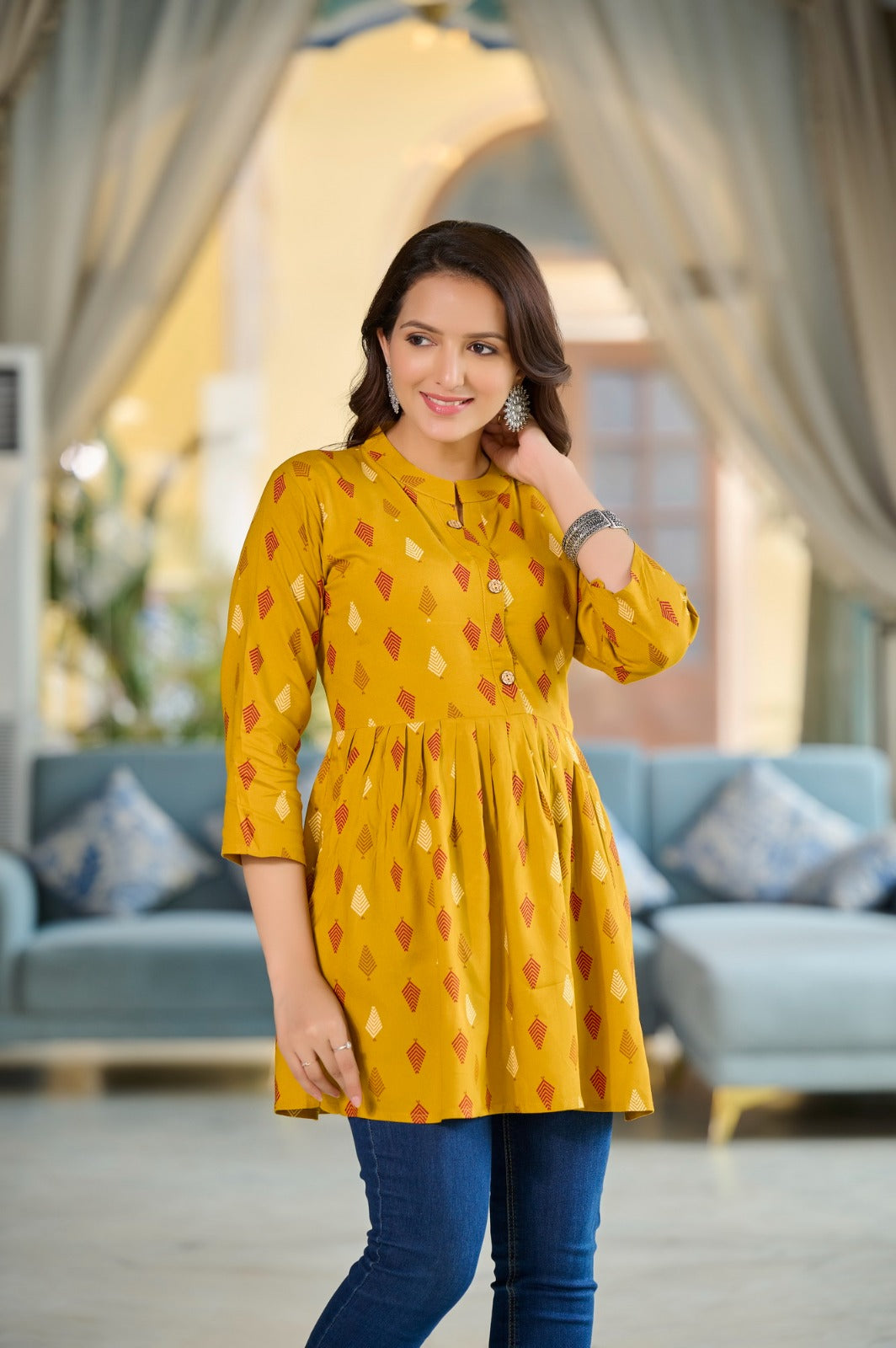 Candy Vol 8 Rangmaya Rayon Fancy Tops Supplier Gujarat