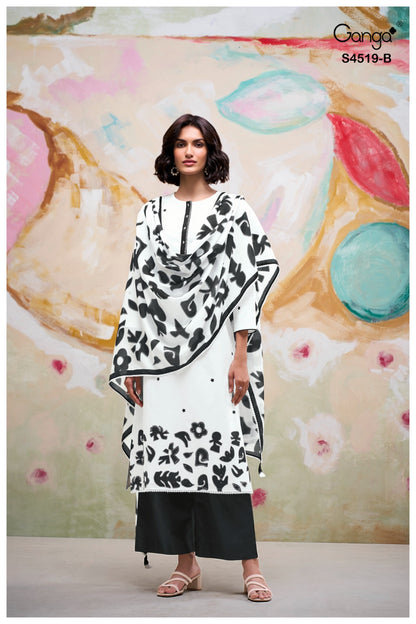 Canshi 4519 Ganga Cotton Plazzo Style Suits Wholesale Price