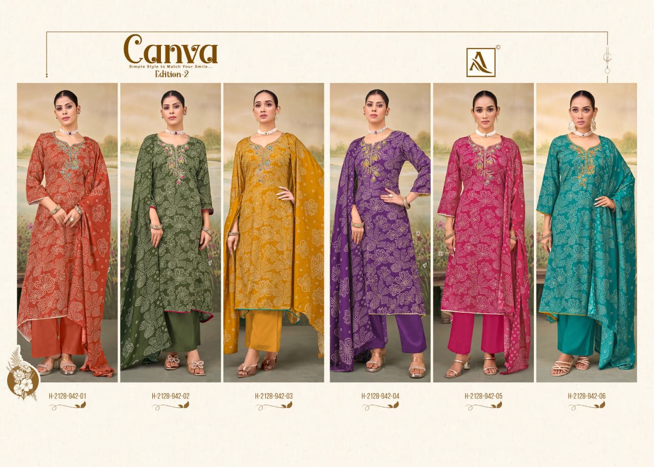 Canva Edition 2 Alok Viscose Pashmina Suits Manufacturer India