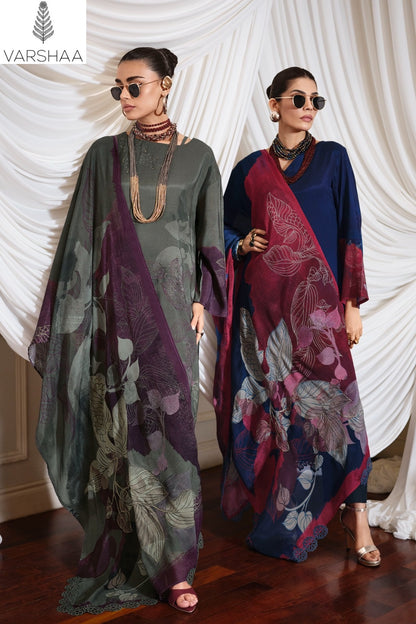Canvas Varshaa Viscose Muslin Pant Style Suits Wholesaler Gujarat