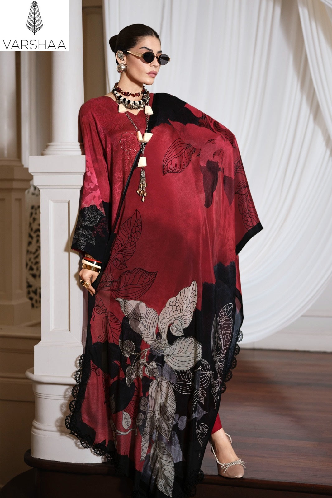 Canvas Varshaa Viscose Muslin Pant Style Suits Wholesaler Gujarat