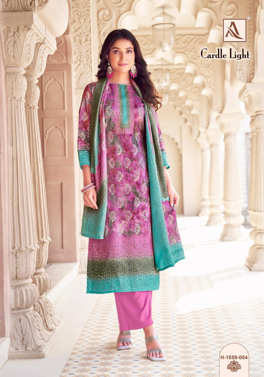 Cardle Light Alok Pure Zam Pant Style Suits Wholesale Price
