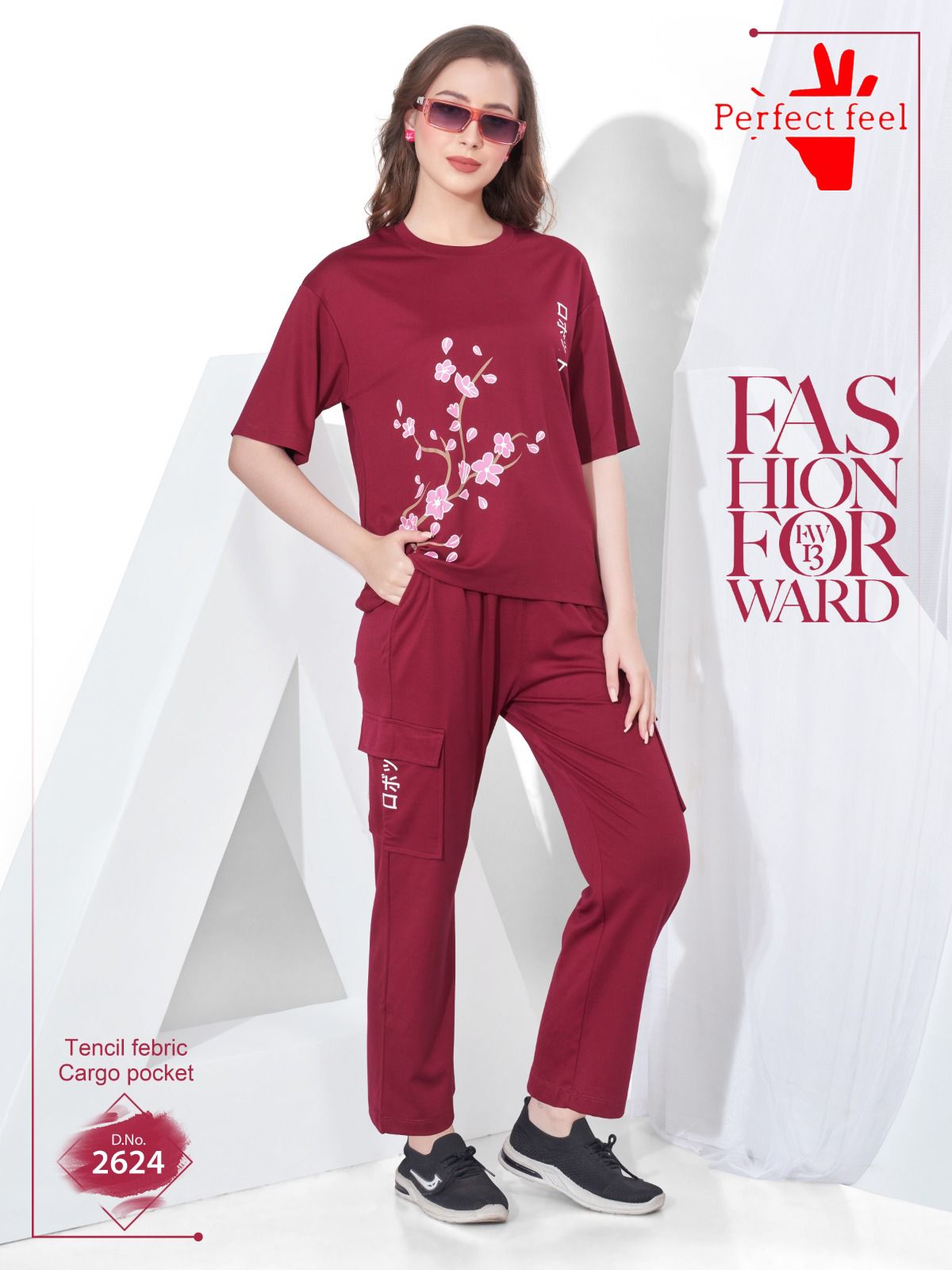 Cargo 060925 Perfect Feel Tencil Pyjama Night Suits Wholesale Rate