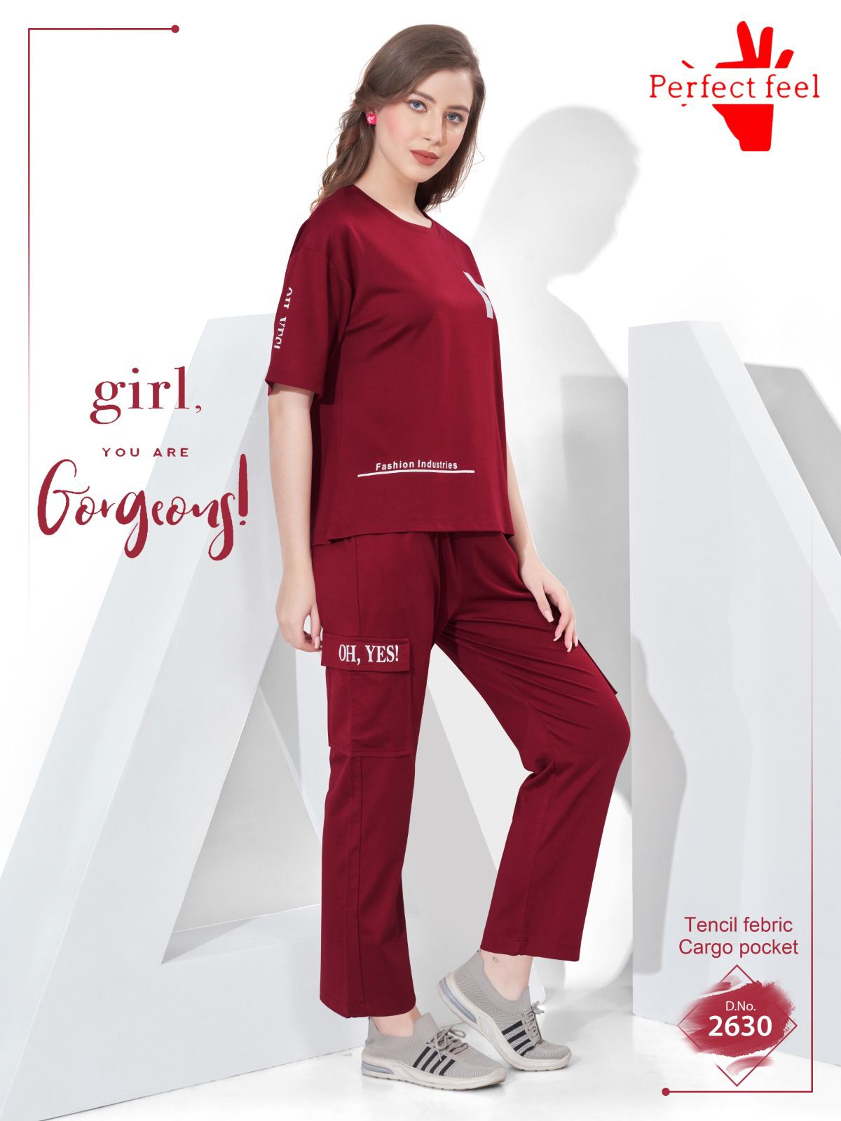 Cargo 060925 Perfect Feel Tencil Pyjama Night Suits Wholesale Rate
