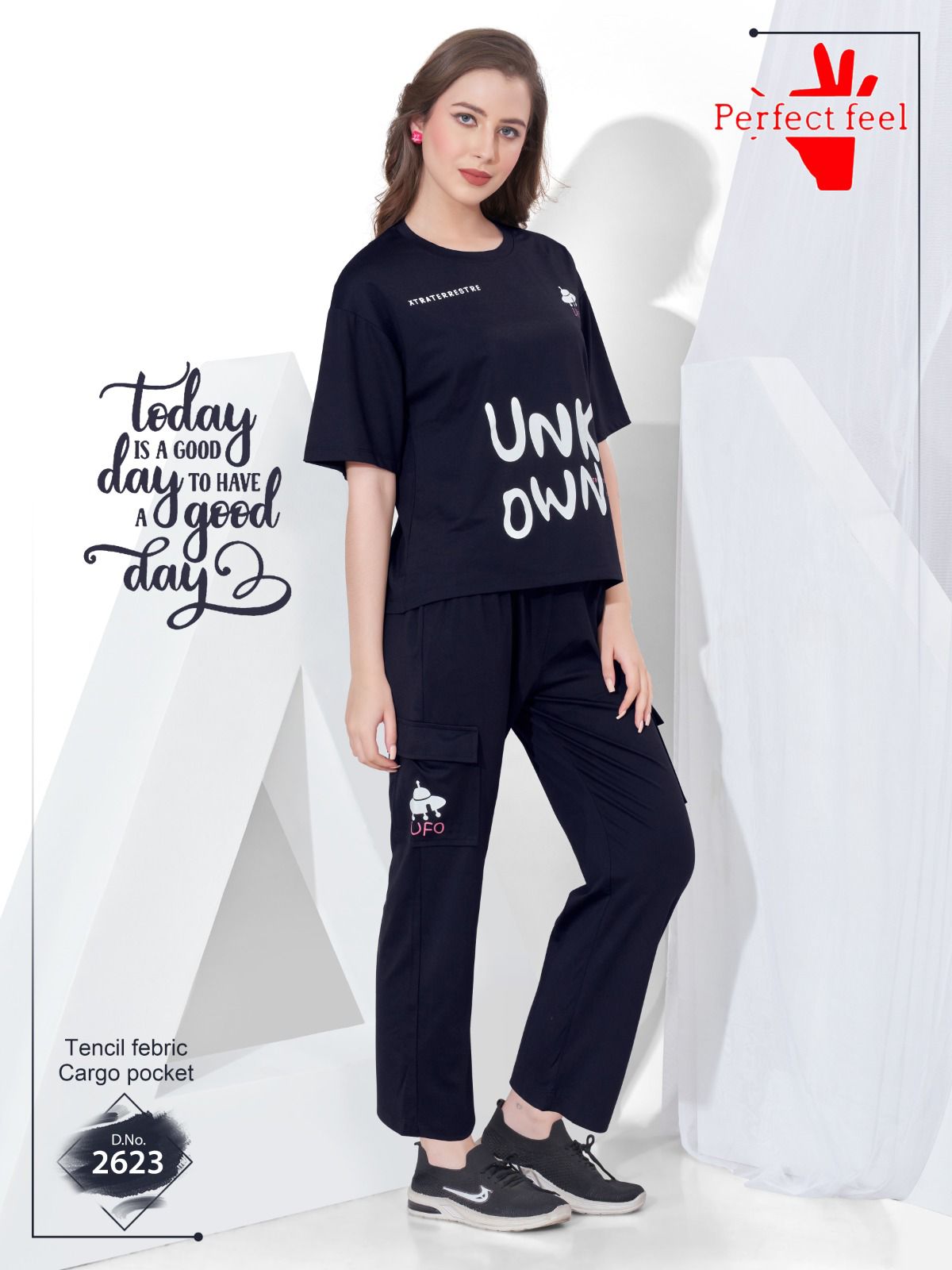 Cargo 060925 Perfect Feel Tencil Pyjama Night Suits Wholesale Rate