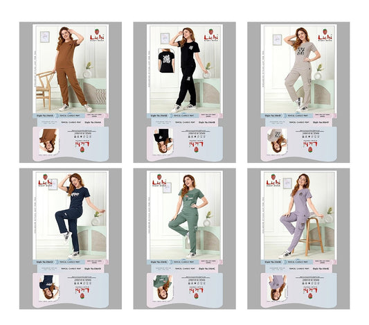 Cargo Style 1064 Lichi Tencil Pyjama Night Suits Supplier India