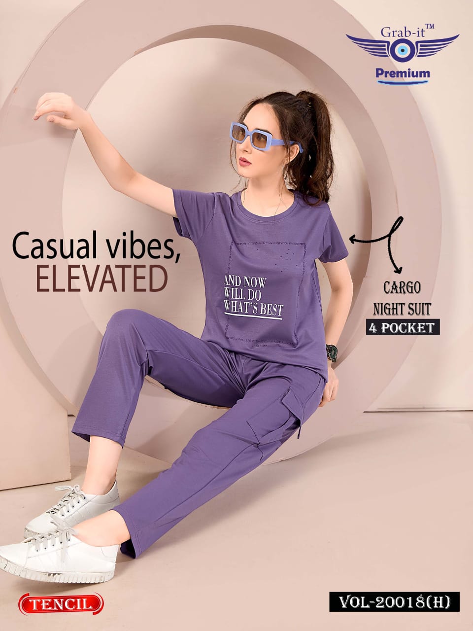 Cargo Vol 20018 H Grab It Tencil Pyjama Night Suits Supplier India