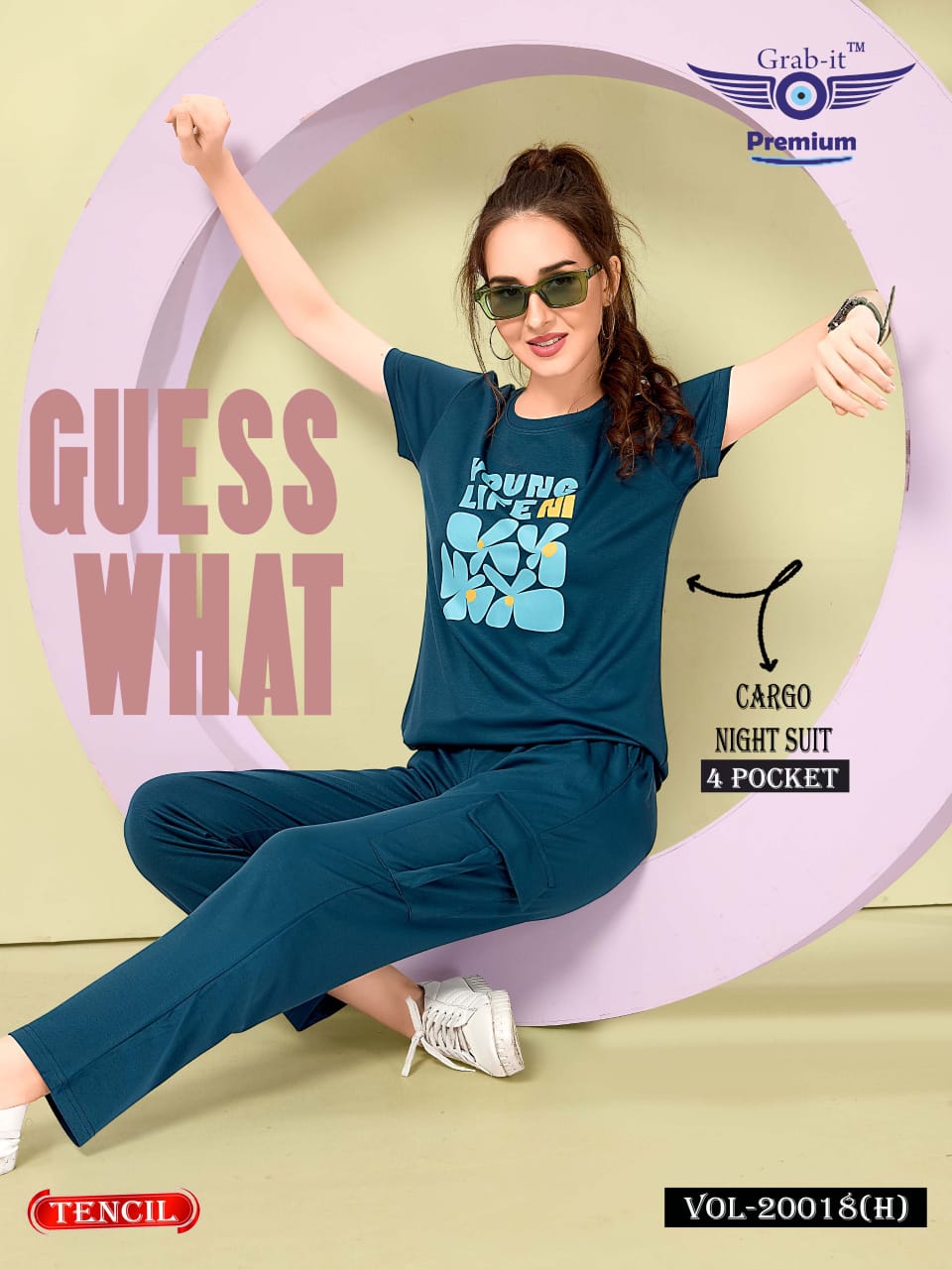 Cargo Vol 20018 H Grab It Tencil Pyjama Night Suits Supplier India