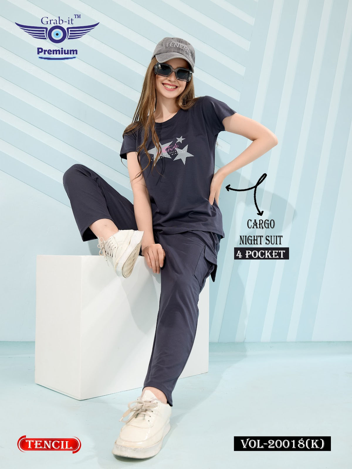 Cargo Vol 20018 K Grab It Tencil Pyjama Night Suits Supplier India