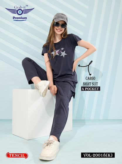 Cargo Vol 20018 K Grab It Tencil Pyjama Night Suits Supplier India
