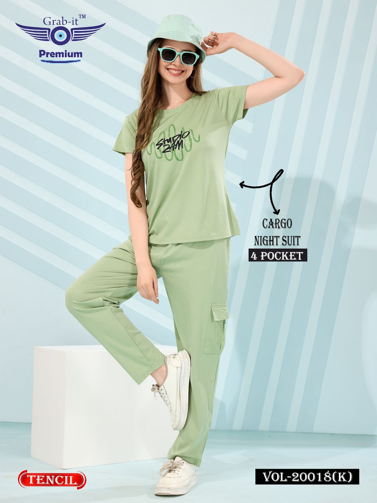 Cargo Vol 20018 K Grab It Tencil Pyjama Night Suits Supplier India
