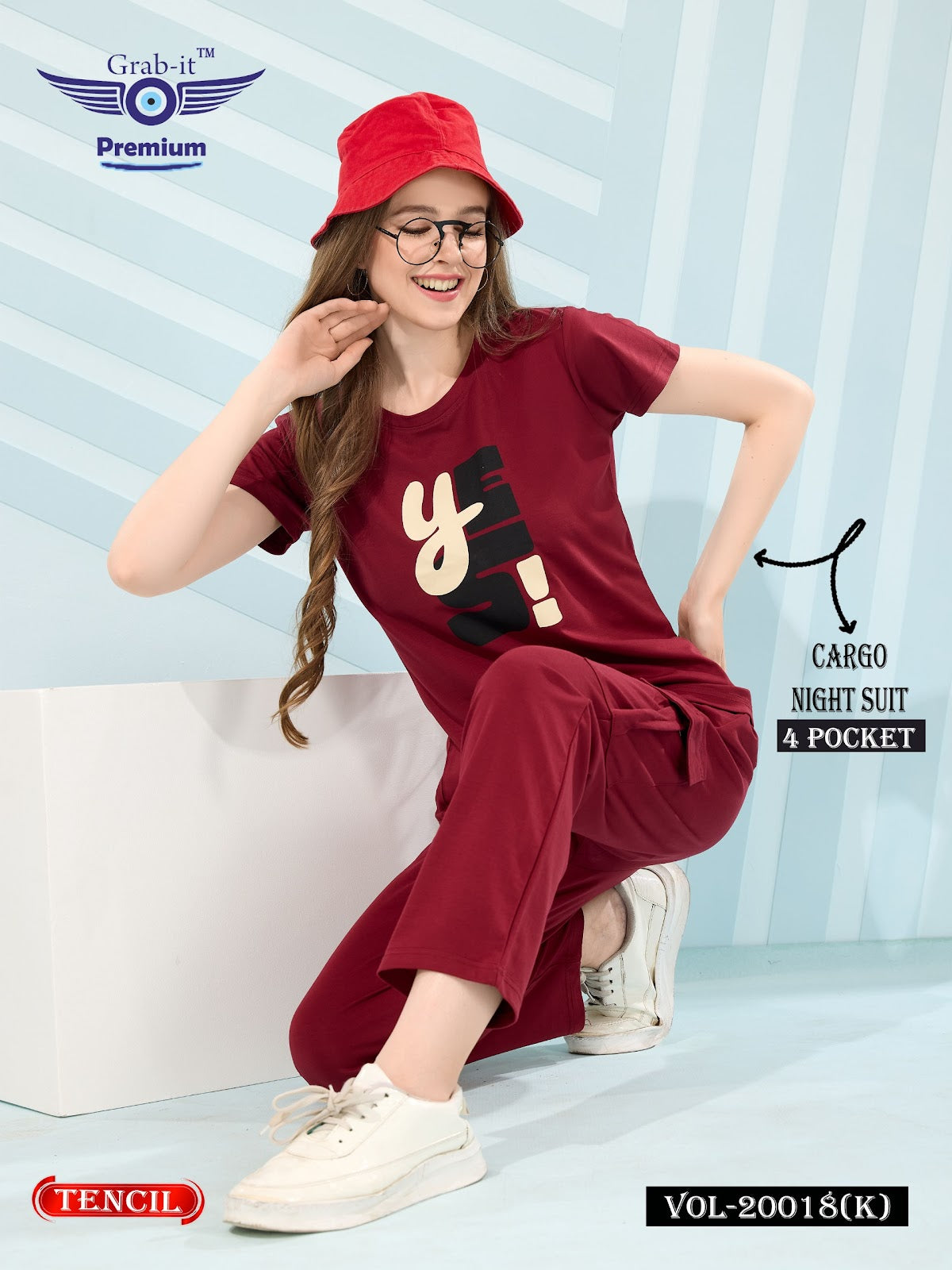 Cargo Vol 20018 K Grab It Tencil Pyjama Night Suits Supplier India