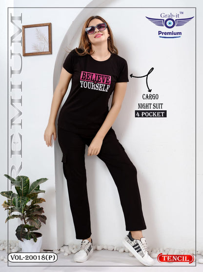 Cargo Vol 20018 P Grab It Tencil Pyjama Night Suits Wholesaler Gujarat