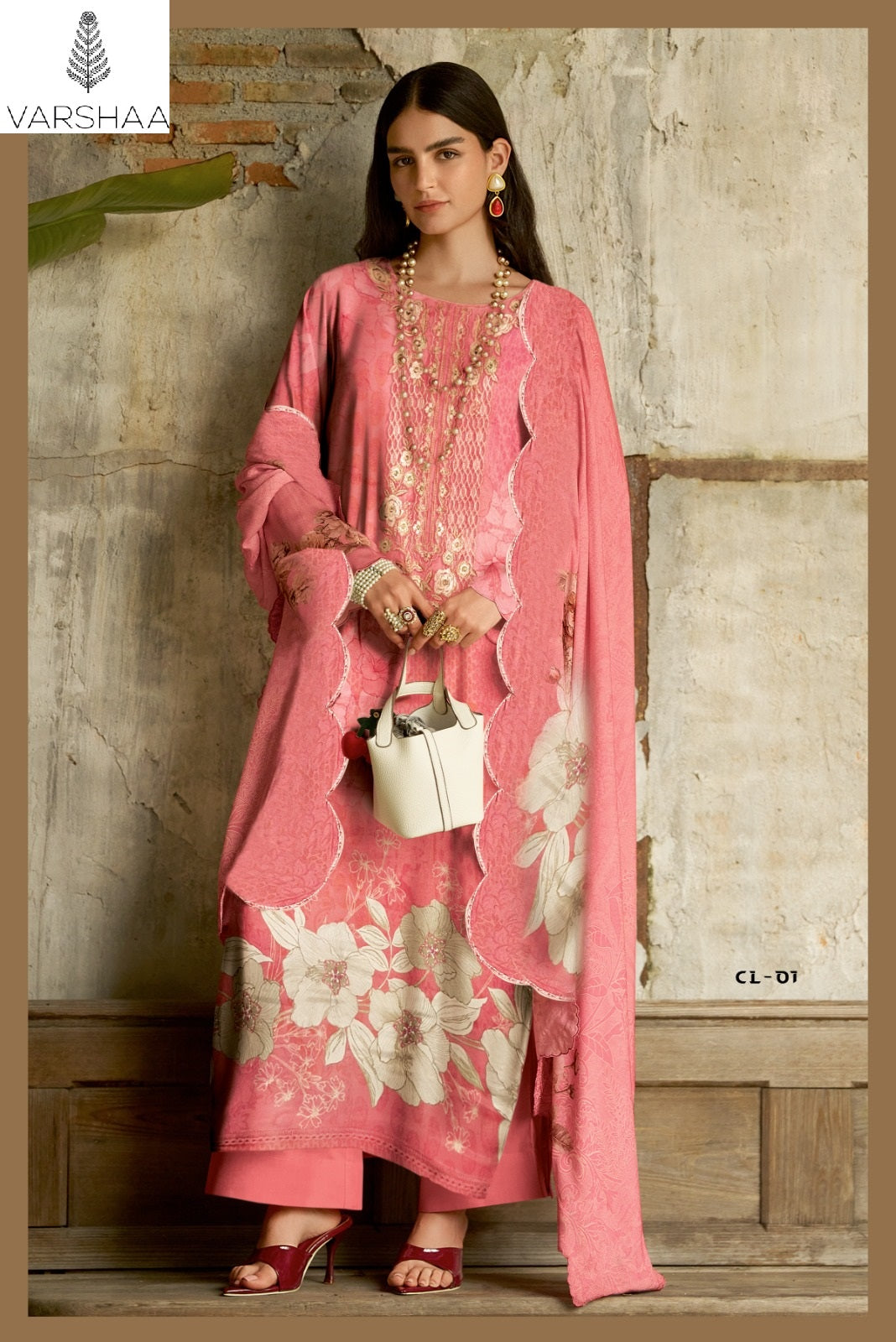 Carla Varshaa Viscose Muslin Pant Style Suits Wholesale Rate