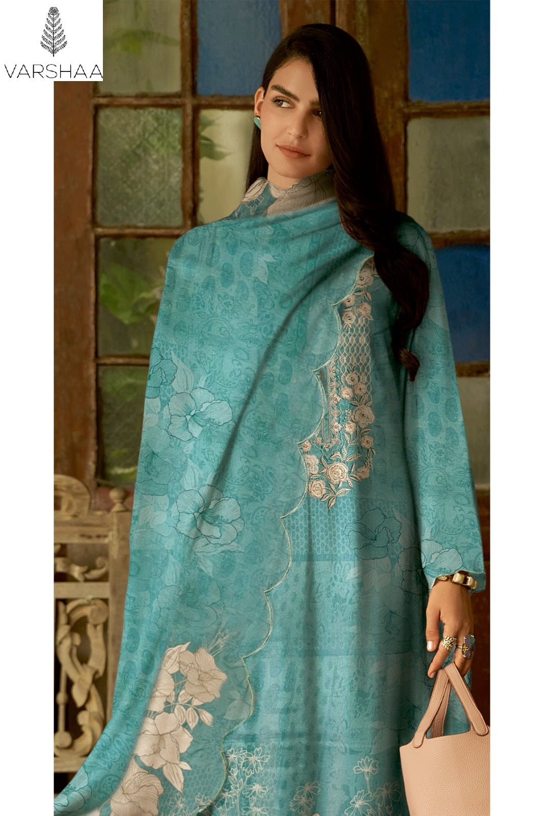 Carla Varshaa Viscose Muslin Pant Style Suits Wholesale Rate