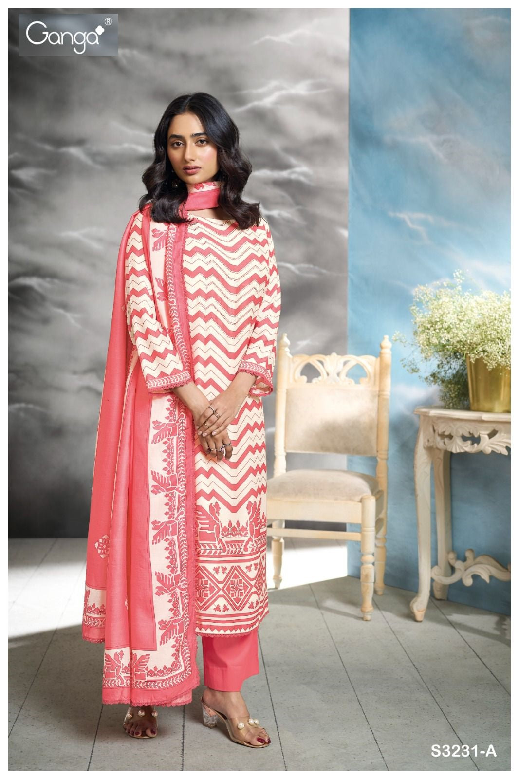 Carmen 3231 Ganga Premium Bemberg Plazzo Style Suits Supplier